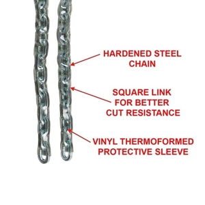 Steel chain with vinyl cover 1.50m Φ6mm 8012EURD Photo 3