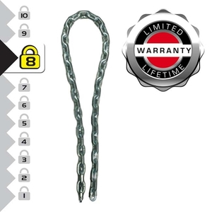 Steel chain with vinyl cover 1m Φ8mm 8016EURD Photo 5