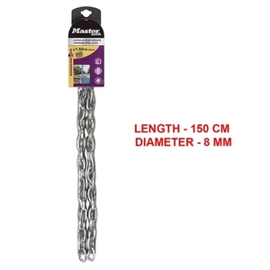 Steel chain with vinyl cover 1.50m Φ8mm 8017EURD Photo 3