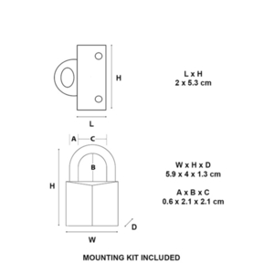 Set of 2 corner loops 914060REURD Photo 4