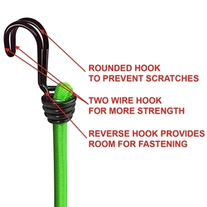 Octopus 2 ends with double hook, 2 pcs 80cm 3021EURDAT Photo 3