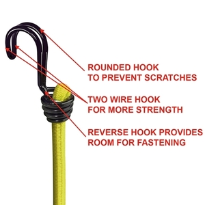 Octopus 2 ends with double hook, 2 pcs 100cm 3022EURDAT Photo 4