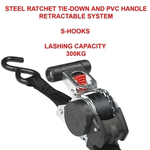 Set of 2 straps with retractable ratchet & hook S 3238EURDAT Photo 5