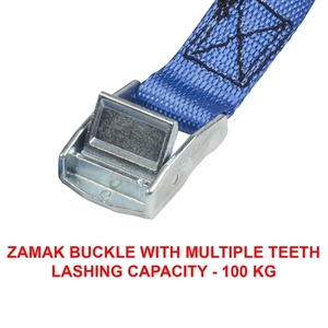 Set of 2 straps 2.5m with safety buckle MASTER ECO 4363EURDAT Photo 2