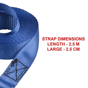 Set of 2 straps 2.5m with safety buckle MASTER ECO 4363EURDAT Photo 3