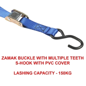 Set of 2 straps 2m with buckle and hook S MASTER ECO 4368EURDAT Photo 3