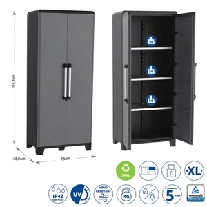 CLOSET TRANSFORMING PRO 4 78X43.6X184.4 CM GRAY Photo 2