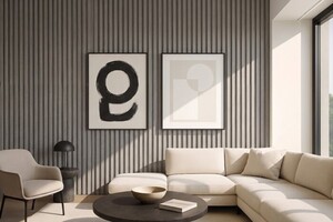 PS PANEL ΜΕ 3D ΠΗΧΑΚΙΑ 02 PIANO (ΜΟΝΟΧΡΩΜΟ  ΓΚΡΙ) 12/122/2900mm  GREY Φωτογραφία 5