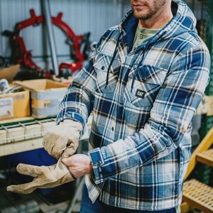 CAT Πουκάμισο εργασίας overshirt με επένδυση μπλε M 1040045 Φωτογραφία 2