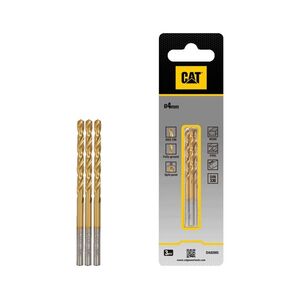 CAT Τρυπάνι τιτανίου HSS σετ:3τεμ 4x70mm DA02005