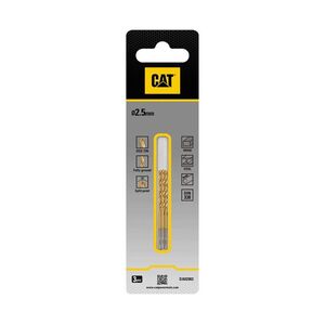 CAT Τρυπάνι τιτανίου HSS σετ:3τεμ 2.5x57mm DA02002 Φωτογραφία 3