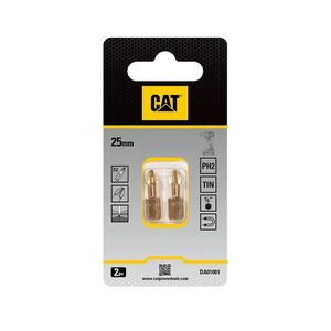 CAT Μύτη κατσαβιδιού σταυρός με μέγεθος PH2 25mm συσκευασία 2τεμ. DA01001 Φωτογραφία 3