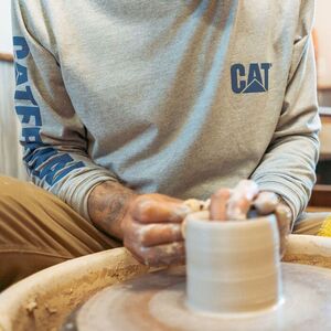 CAT Μπλουζάκι μακρυμάνικο trademark tee πράσινο L 1510034 Φωτογραφία 4