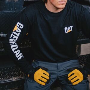 CAT Μπλουζάκι μακρυμάνικο trademark tee μαύρο M 1510034 Φωτογραφία 2