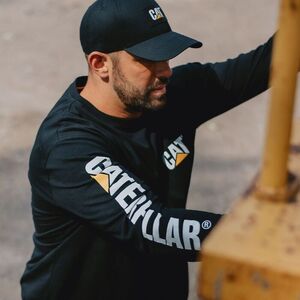 CAT Μπλουζάκι μακρυμάνικο trademark tee μαύρο M 1510034 Φωτογραφία 4