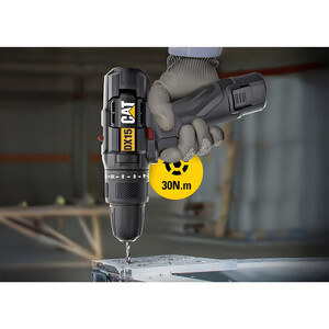 CAT Set Δραπανοκατσάβιδο κρουστικό li-ion 12v 1x2ah dx15 Φωτογραφία 3