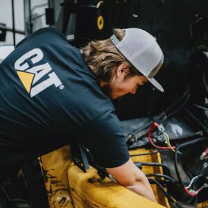 CAT Μπλουζάκι κοντομάνικο μαύρο trademark tee M W05324 Φωτογραφία 5