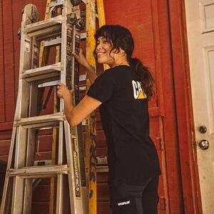 CAT Μπλουζάκι κοντομάνικο μαύρο trademark tee M W05324 Φωτογραφία 6