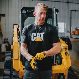 CAT Μπλουζάκι κοντομάνικο μαύρο tm logo S 1510305 Φωτογραφία 5