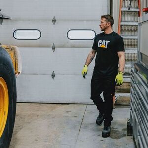 CAT Μπλουζάκι κοντομάνικο μαύρο tm logo S 1510305 Φωτογραφία 6