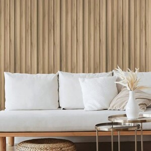 MDF PANEL ΜΕ 3D ΠΗΧΑΚΙΑ 808090 WAVE ST 16/119/2750mm PECAN Φωτογραφία 2