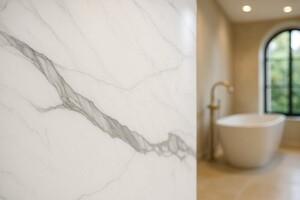 PVC MEGA PANEL 2.8/1220/2800mm CALACATTA 103 Φωτογραφία 2