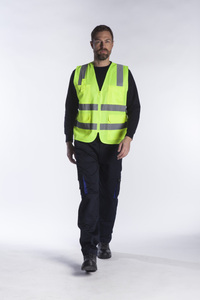 Γιλέκο υψηλής ευκρίνειας με φερμουάρ και τσέπες ORANGE Φωτογραφία 4