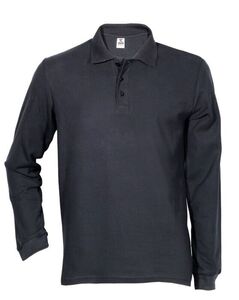 Ανδρικό Polo μακρυμάνικο COLORS BLACK