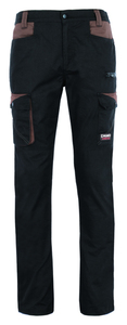 Working trouser strech BLACK/BROWN