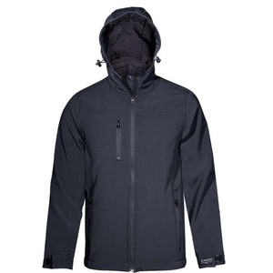 Jacket Soft shell with hood BLACK