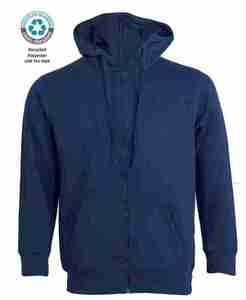Sweat zipped hooded 330 gsm COLORS OVERSIZE DARK NAVY