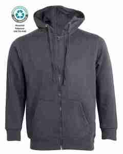 Sweat zipped hooded 330 gsm COLORS CHARCOAL
