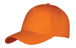 Cap 5panel 100% cotton ORANGE