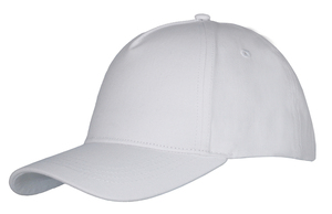 Cap 5panel 100% cotton WHITE