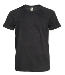 T-shirt pique dry fit COLORS BLACK