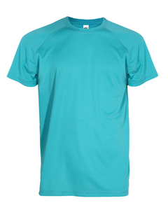 Kid's t-shirt pique dry fit COLORS TURQUOISE