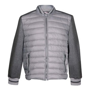 Μπουφάν nylon με φούτερ μέρη GRAY/GRAY