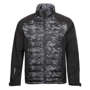Light jacket two materials CAMOUFLAGE GREY