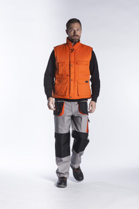 Γιλέκο υφασμάτινο με επένδυση 3XL GREY Φωτογραφία 2