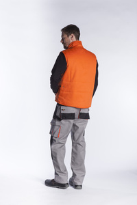 Γιλέκο υφασμάτινο με επένδυση 3XL GREY Φωτογραφία 5