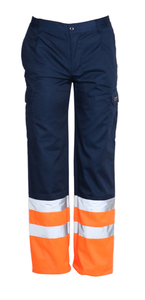 Trouser with Hi Visibility part NAVY/ORANGE