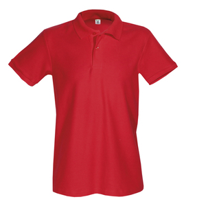 Men's Polo 100%cot 180gr COLORS RED