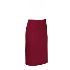 Long waist apron BURGUNDY