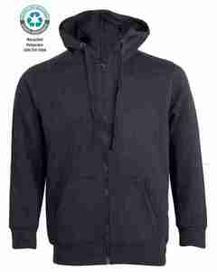 Sweat zipped hooded 300 gsm COLORS BLACK