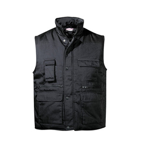 Γιλέκο υφασμάτινο με επένδυση OVERSIZE BLACK
