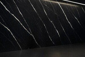 PVC MEGA PANEL 2.8/1220/2800mm CARRARA BLACK 204 Φωτογραφία 2