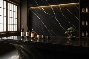 PVC MEGA PANEL 2.8/1220/2800mm CARRARA BLACK 204 Φωτογραφία 4