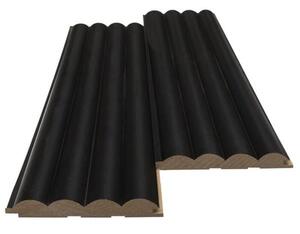 MDF PANEL ME 3D ΠΗΧΑΚΙΑ 805090 WAVE ST 16/119/2750mm BLACK EDITION