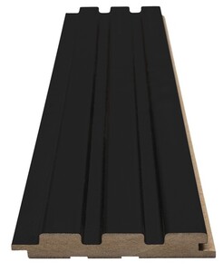 MDF PANEL ΜΕ 3D ΠΗΧΑΚΙΑ 505090 BEAT ST 16/119/2750mm BLACK Φωτογραφία 2