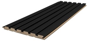 MDF PANEL ΜΕ 3D ΠΗΧΑΚΙΑ 505090 BEAT ST 16/119/2750mm BLACK Φωτογραφία 4